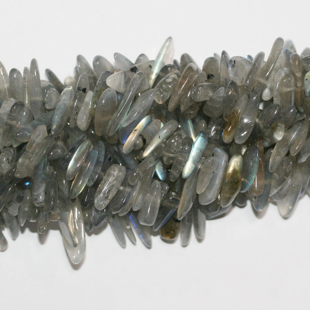 15" St Labradorite Éclats Lisse Perles Irrégulières 17x6mm.-Environ-Bandeau 39cm.