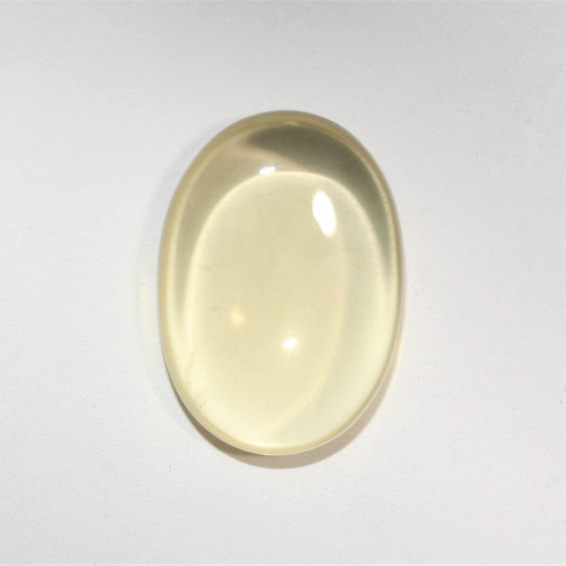Lemon Quartz Smooth Oval Cabochon 21.8x15.6mm. (16.3ct.)