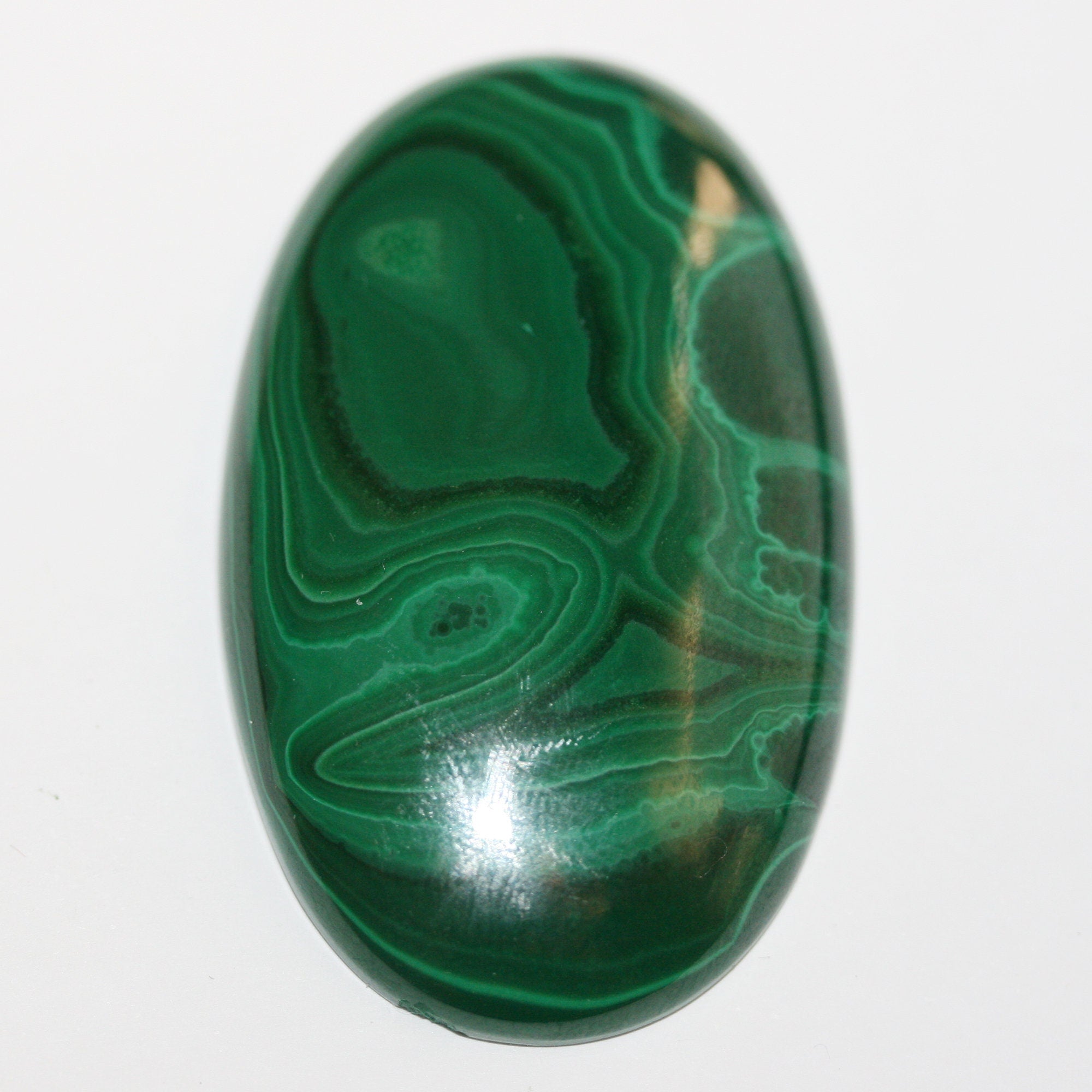 Malachite Oval Cabochon 54x32.5mm.(171.4ct)