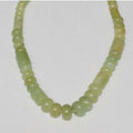 14" St  Green Calchedony Smooth Graduated Rondelle-Tube Beads 5x2-10x5mm.Approx.-Strand 38cm