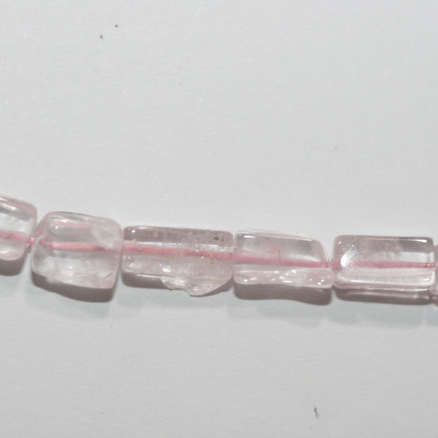 13" St Rose Quartz Smooth Prism Beads 9x5mm. Approx. -Strand 33cm- Item.14939