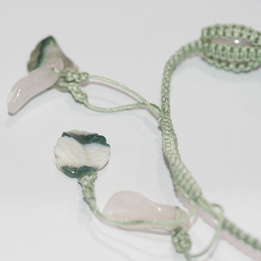 Bracelet en améthyste, quartz rose, aigue-marine et agate indienne - Fournisseur de bijoux en perles de pierres précieuses - Pouvoir de guérison - Perle d'améthyste - Lustre exceptionnel