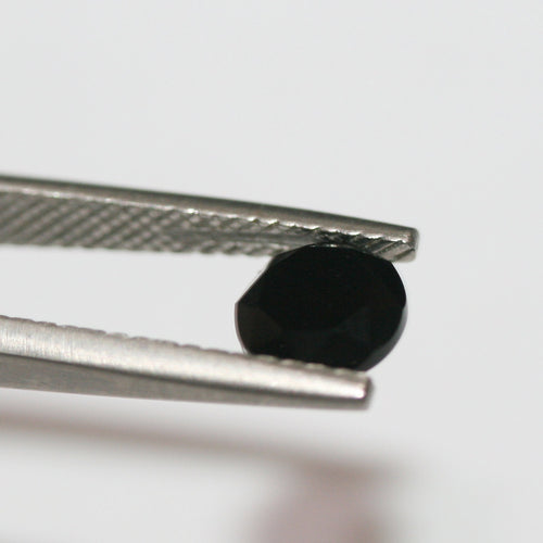 Lot de 10 cabochons ronds à facettes en onyx de 7 mm (10 pièces)