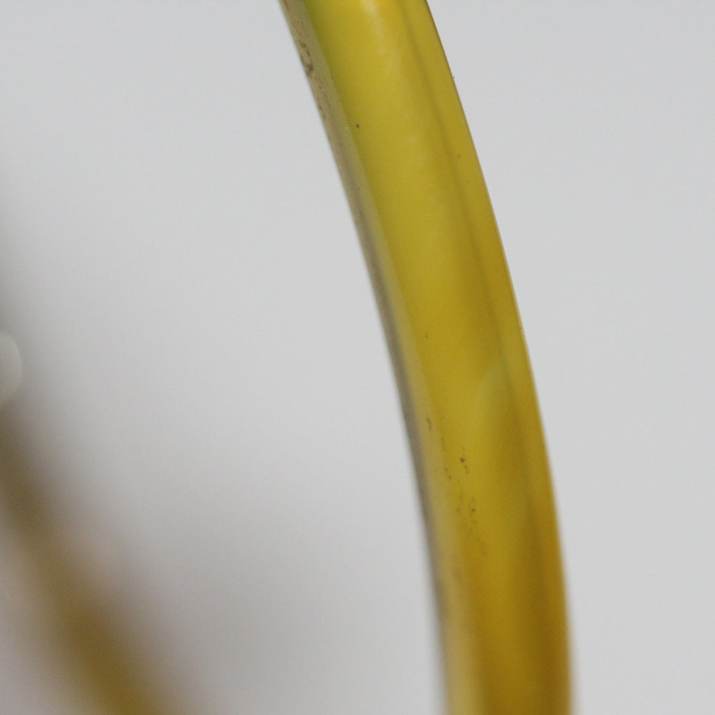 Colgante de aro liso de ágata amarilla de 65-70 mm aprox.