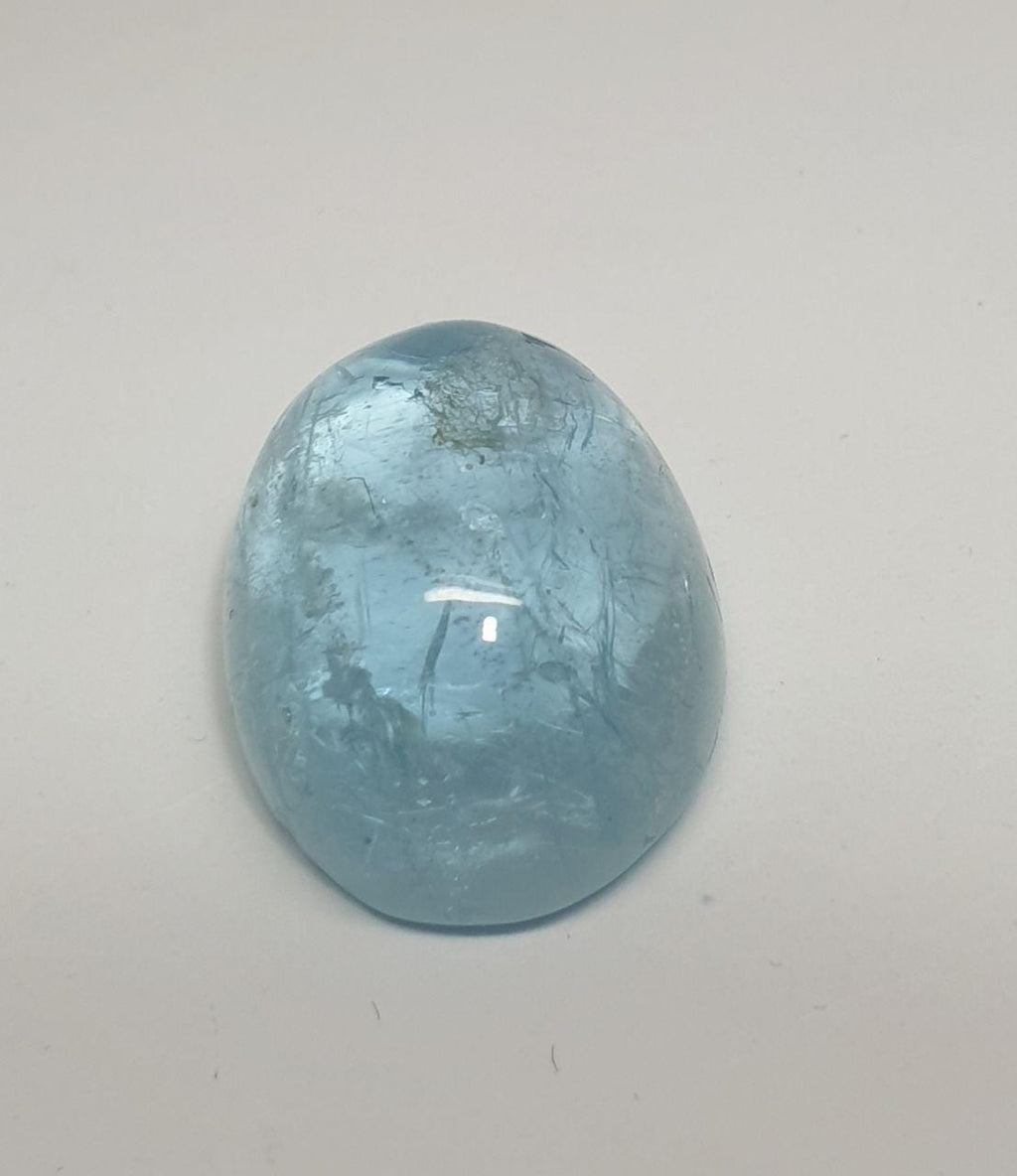 Deep Blue Aquamarine Cabochon  18x14mm 18.75ct- Stones Gemstones Wholesale Stone- Cut Stones And Cabochons