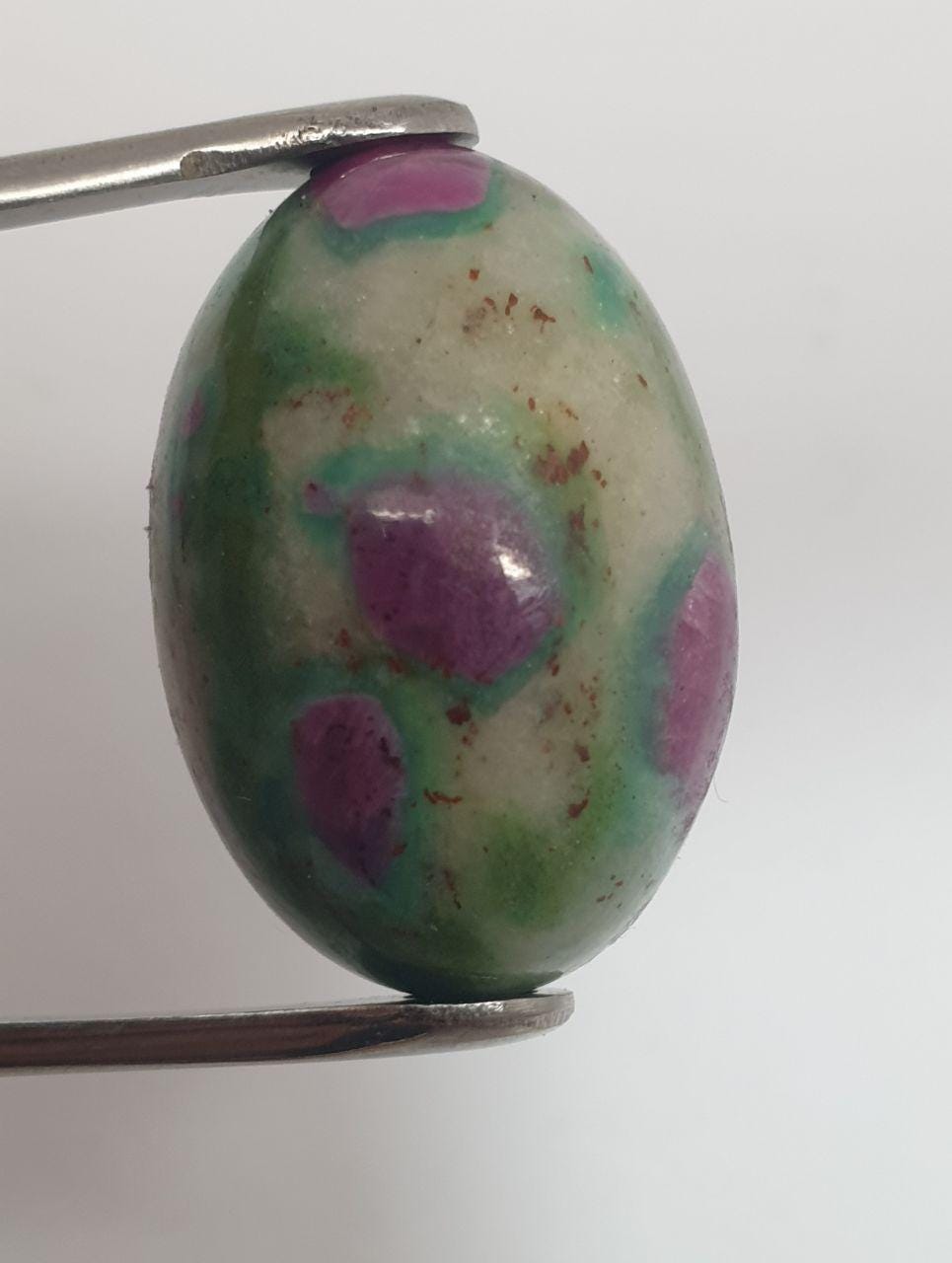 Big Natural Ruby Fuchsite Oval Cabochon 30.3x21.13mm 68.8ct- Top Quality