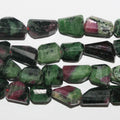 10" St  Ruby Zoisite Faceted Nugget Beads 10-12mm.Approx.-Strand 26cm.