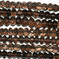 13" St Smoky Quartz Faceted Rondelle Beads 5x3mm.Approx.-Strand 34cm