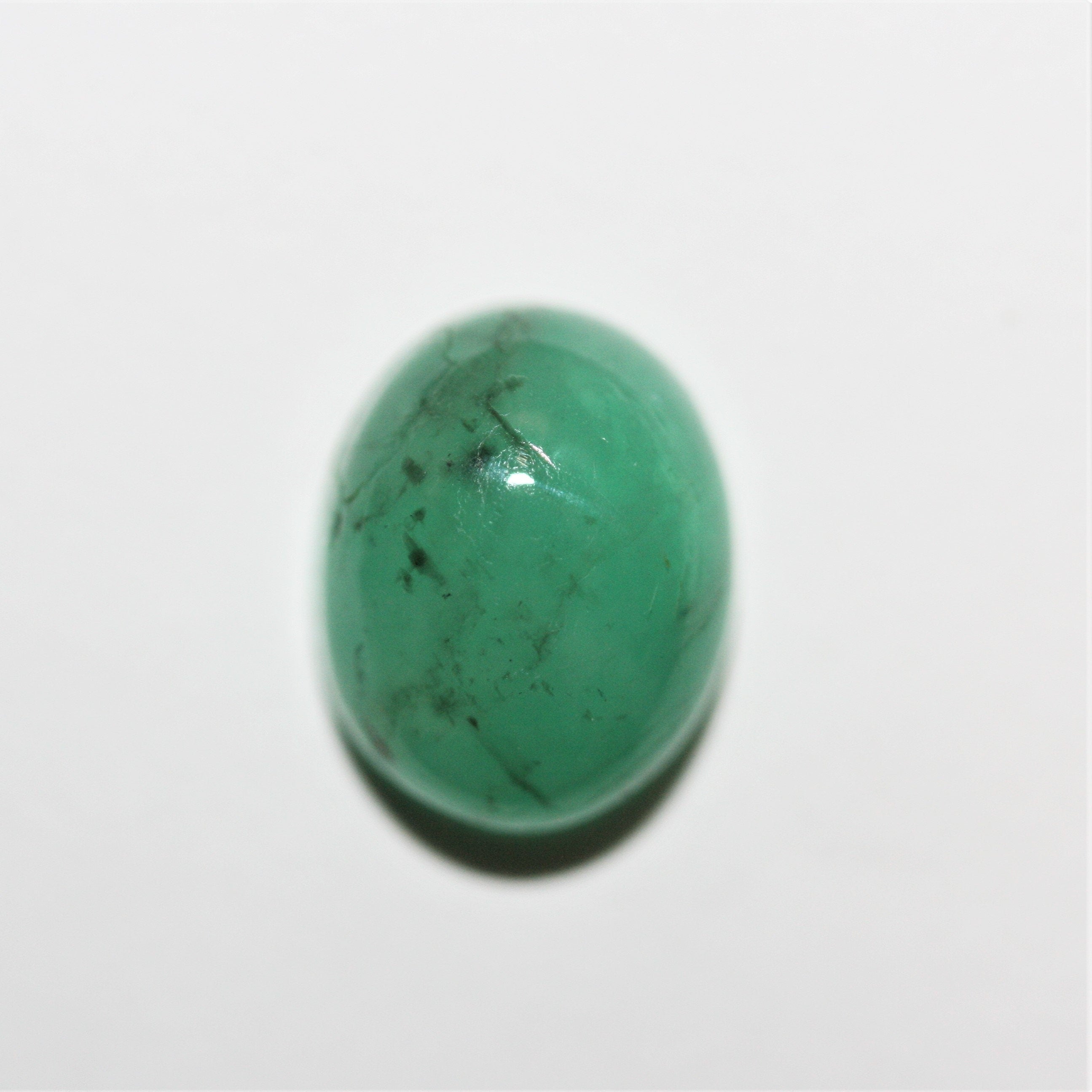 Emerald Smooth Oval Cabochon 10.2x8mm. (3ct.)