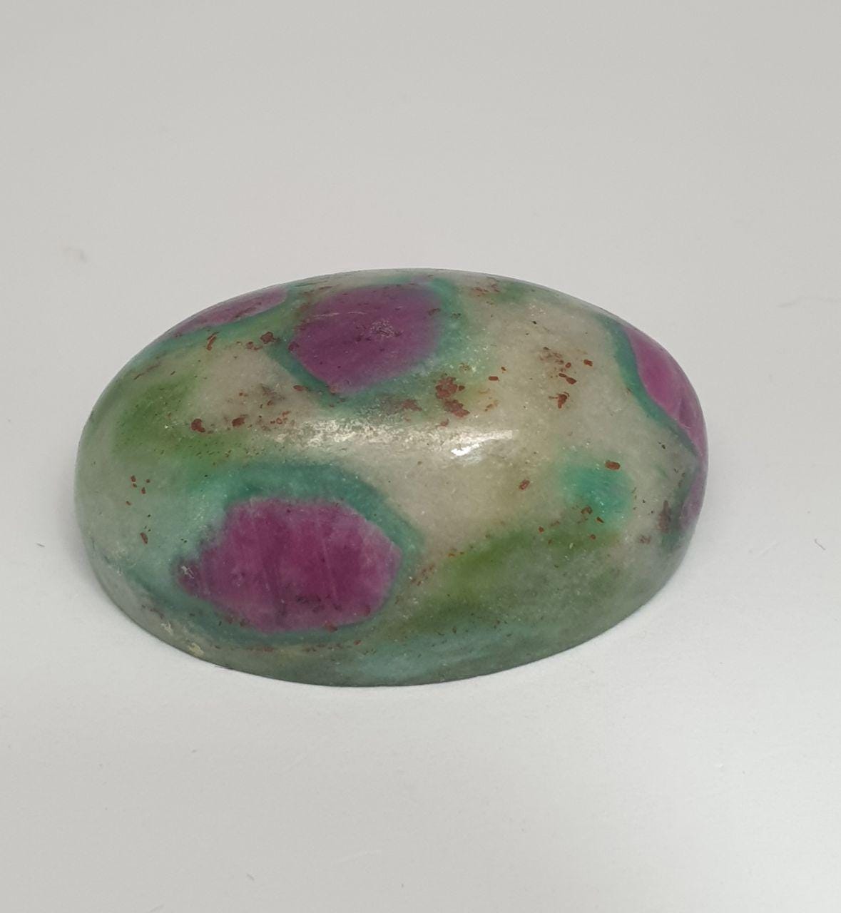 Big Natural Ruby Fuchsite Oval Cabochon 30.3x21.13mm 68.8ct- Top Quality