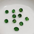 Turmalina cromada calibrada AAA, corte brillante redondo, 2,8-3 mm, lote de 10 unidades, turmalina verde, gemas auténticas, color natural sin tratar, raro.
