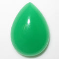 10Pcs Lot Green Dyed Jade Drop Cabochon ( 10 Pcs ) 18x13mm