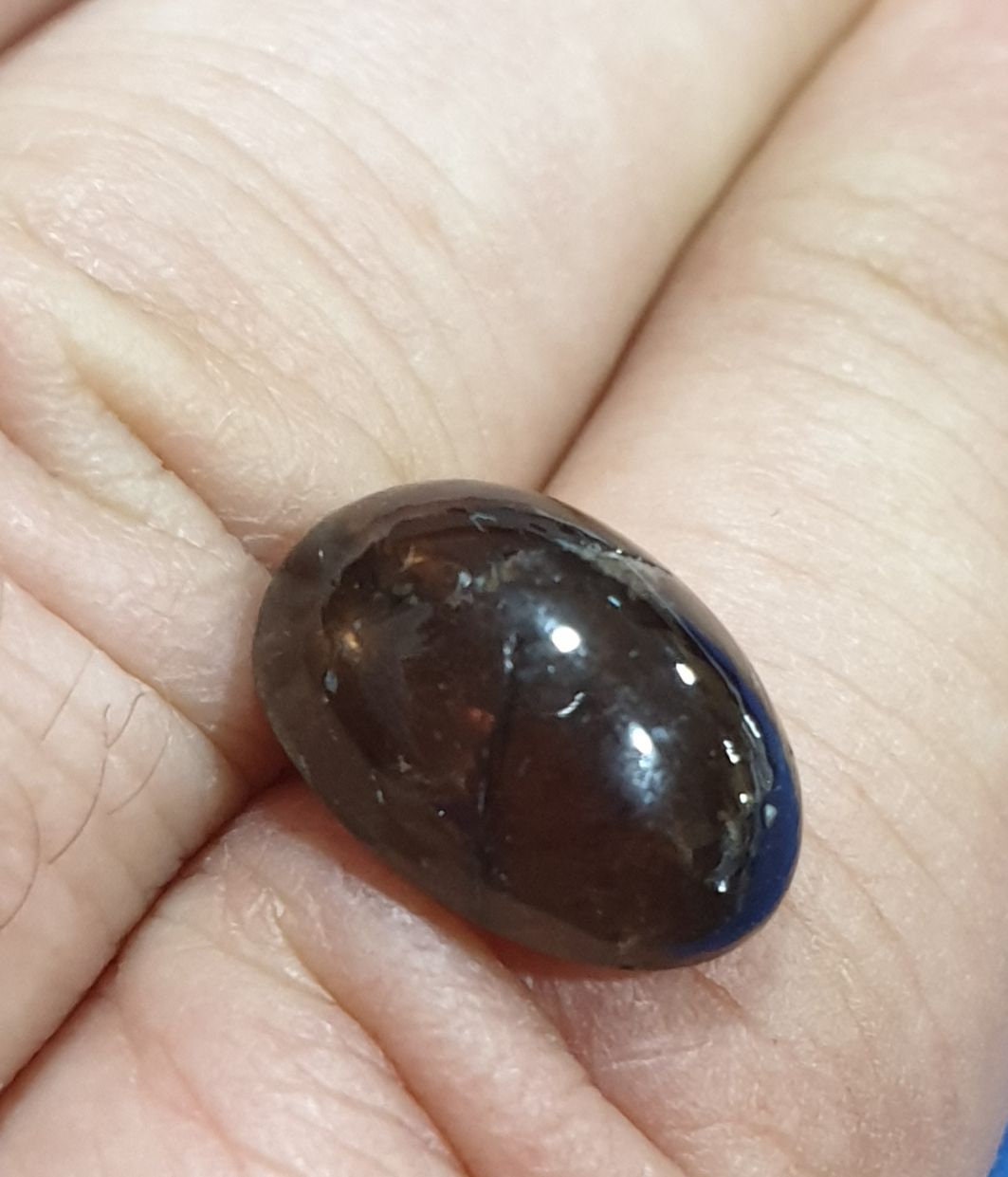 Rare Natural Brown Petro  Tourmaline Oval Cabochon 13.2x10mm 6.6ct Rare Color- Collector Gem- Unusual Color