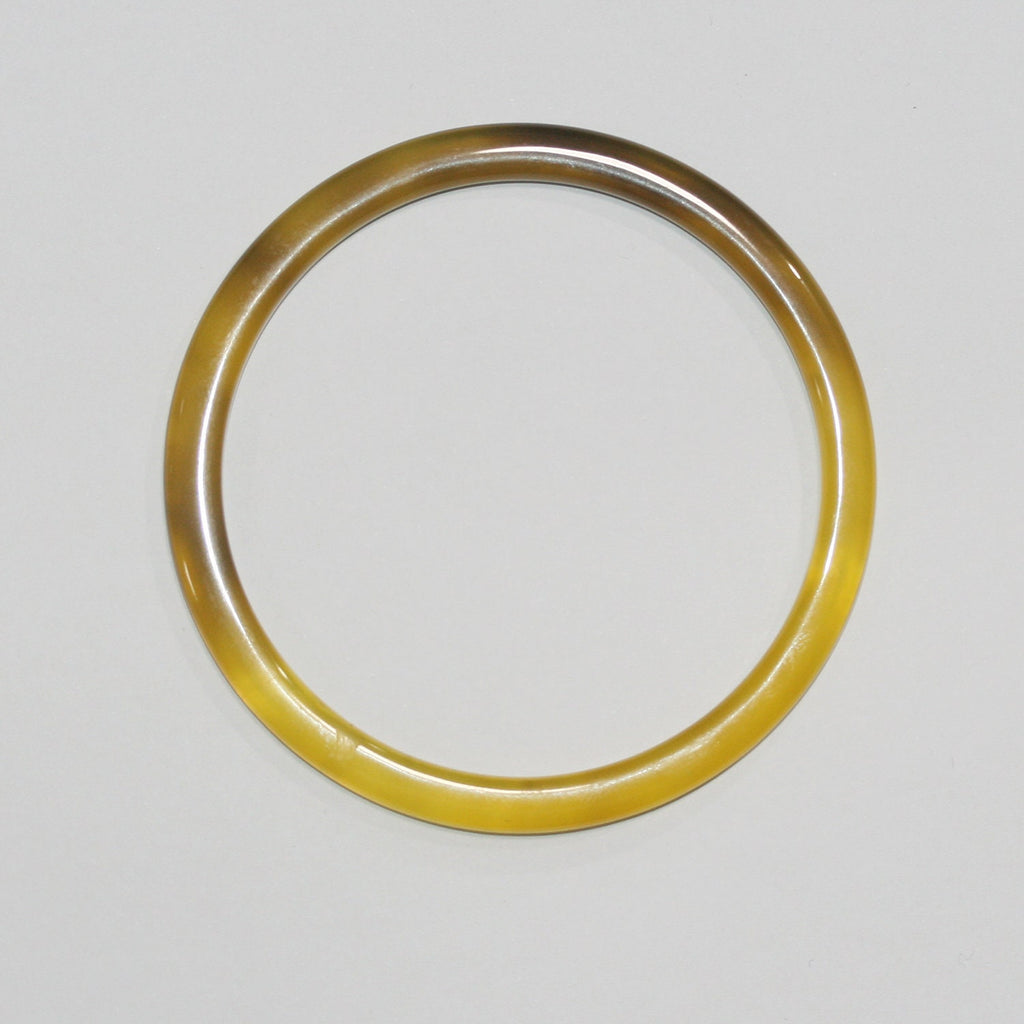 Colgante de aro liso de ágata amarilla de 65-70 mm aprox.