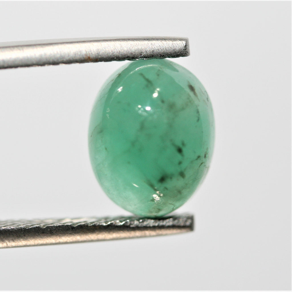 Emerald Smooth Oval Cabochon 10.2x8mm. (3ct.)