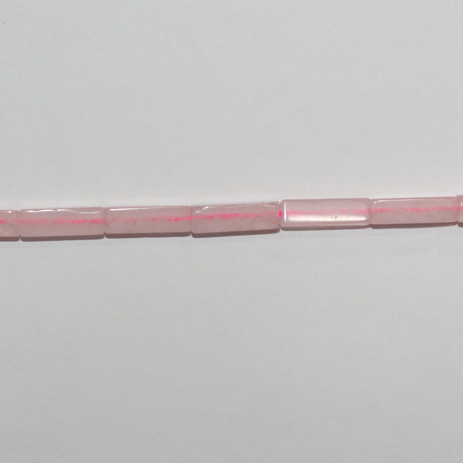 Perles de quartz rose St à prisme lisse, 13 x 4 mm, 39 cm