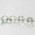 Lote de 4 piezas de prasiolita facetada ovalada de 8 x 6 mm (4 piezas) - Artículo 659LO