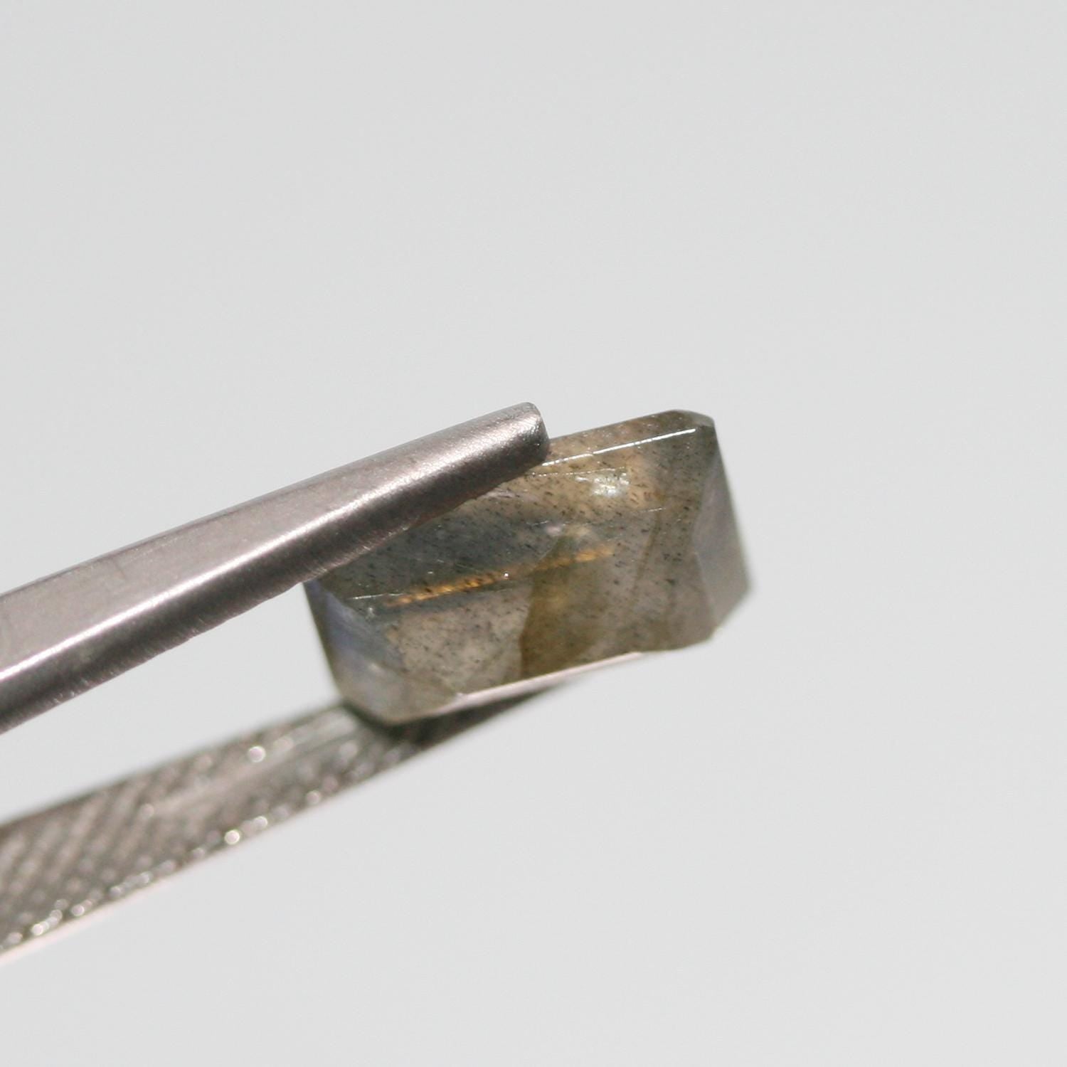 Lote de 4 piezas de labradorita facetada rectangular de 10 x 8 mm. (4 piezas)