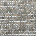 13" St Labradorite Faceted Rondelle Beads  3x2mm.-Strand 33cm.