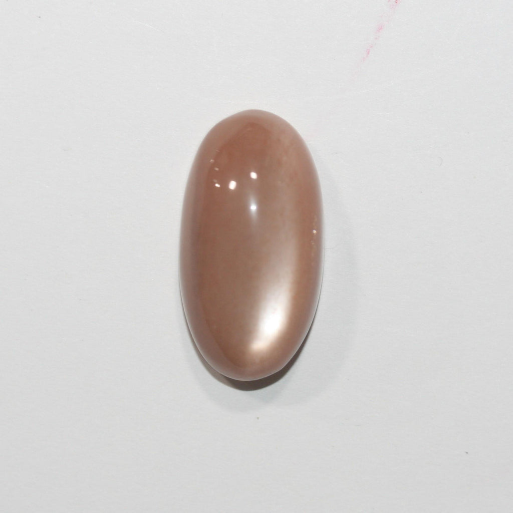 Big Peach Orange Moonstone Oval Cabochon 25.5x13.5mm 25.54ct Natural Gemstone
