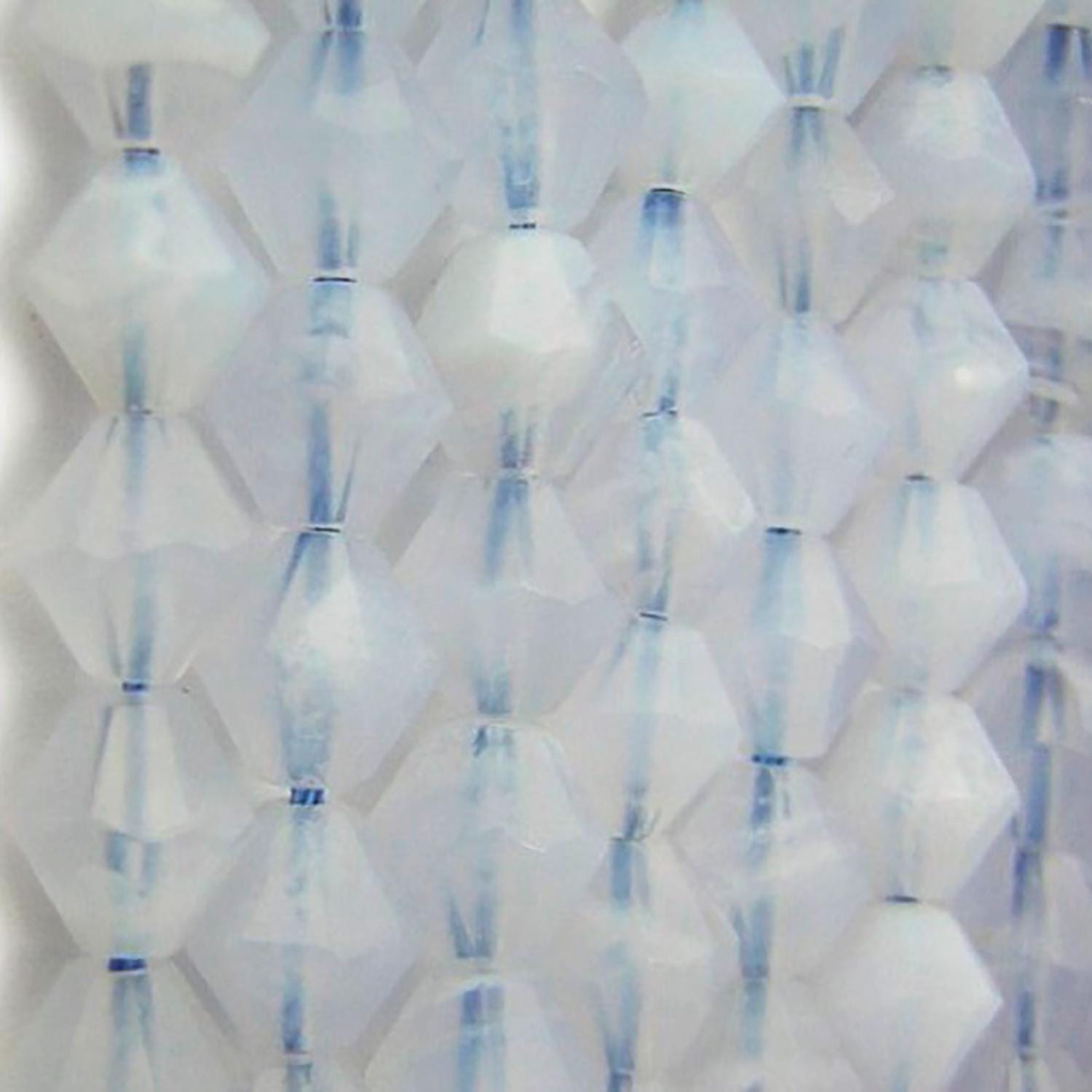 Perles cylindriques à facettes de 40 cm (16 pouces) en calchédoine, 6 mm de diamètre. Fil de 40 cm (40 pouces).