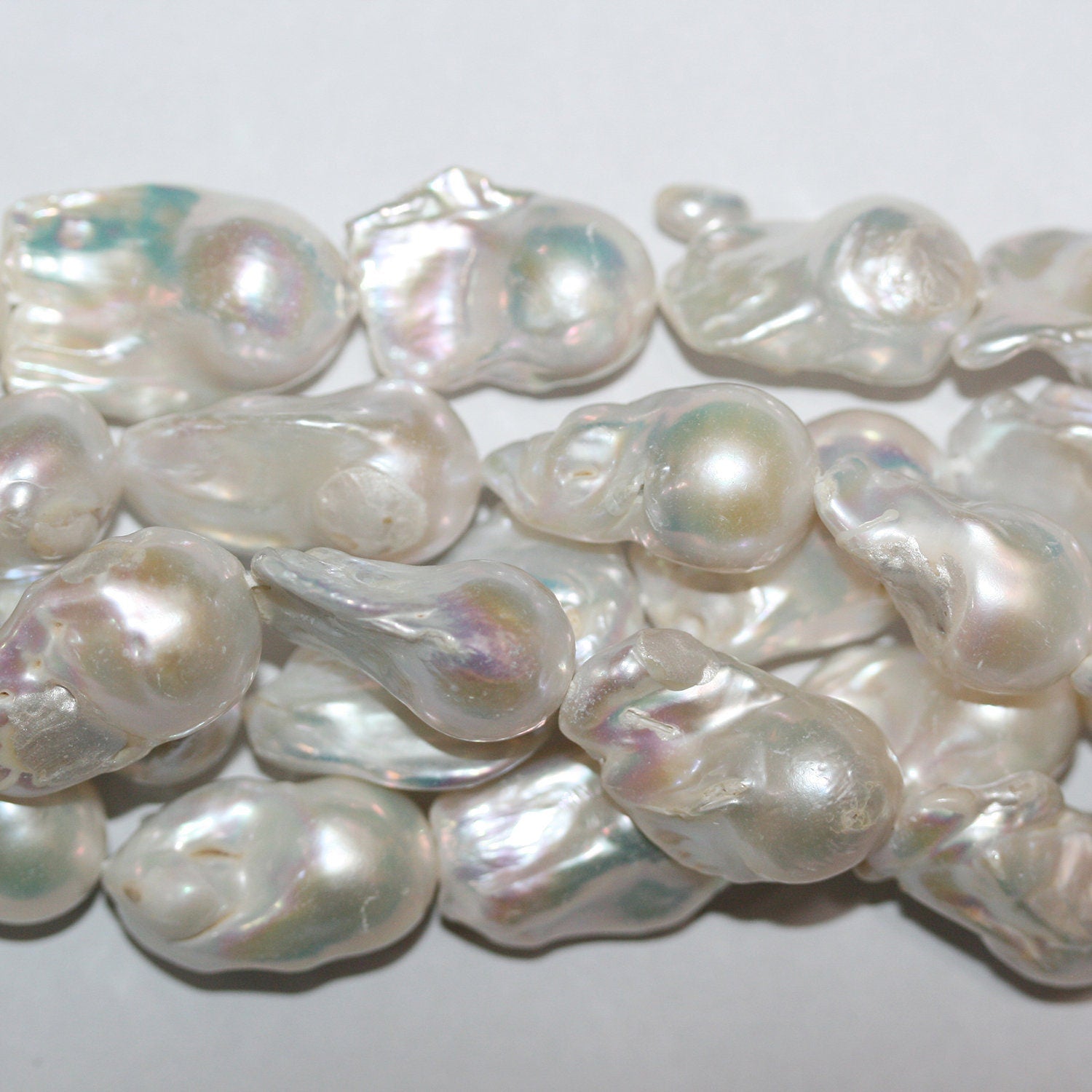 Perle baroque d'eau douce St 14" (environ 36 cm) - Fil de 36 cm - Perles naturelles à prix de gros