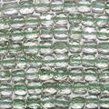 Perles cubiques à facettes en prasiolite de 23 cm (9 pouces), 5-6 mm - Fil de 23 cm