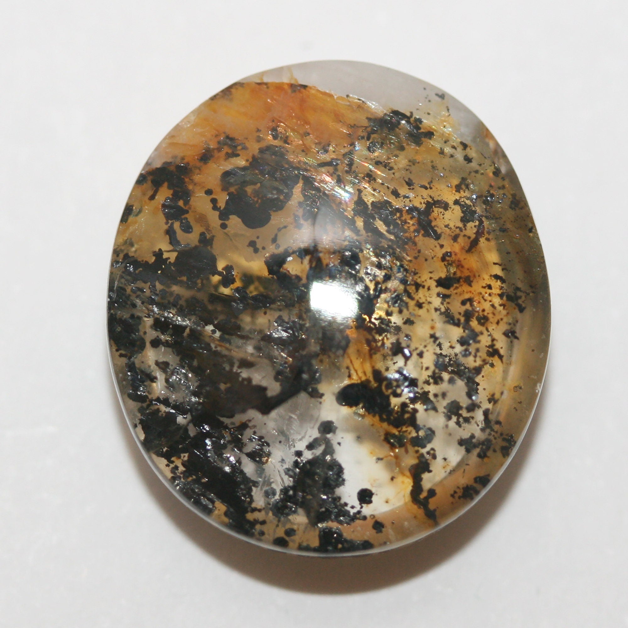 Natural Dendritic Quartz Oval Cabochon Made By Mother Nature 18x16mm 13.65ct- Inclusion Quartz- Healing Power