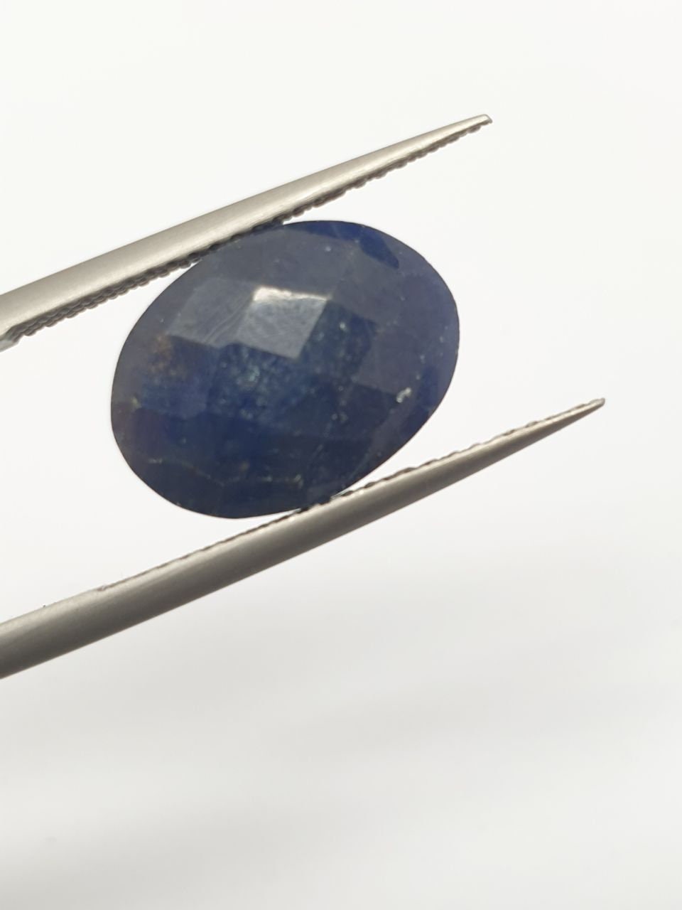 Blue Sapphire Oval 11x9mm  Briolette Cut-Deep Color Cut Stones and Cabochons