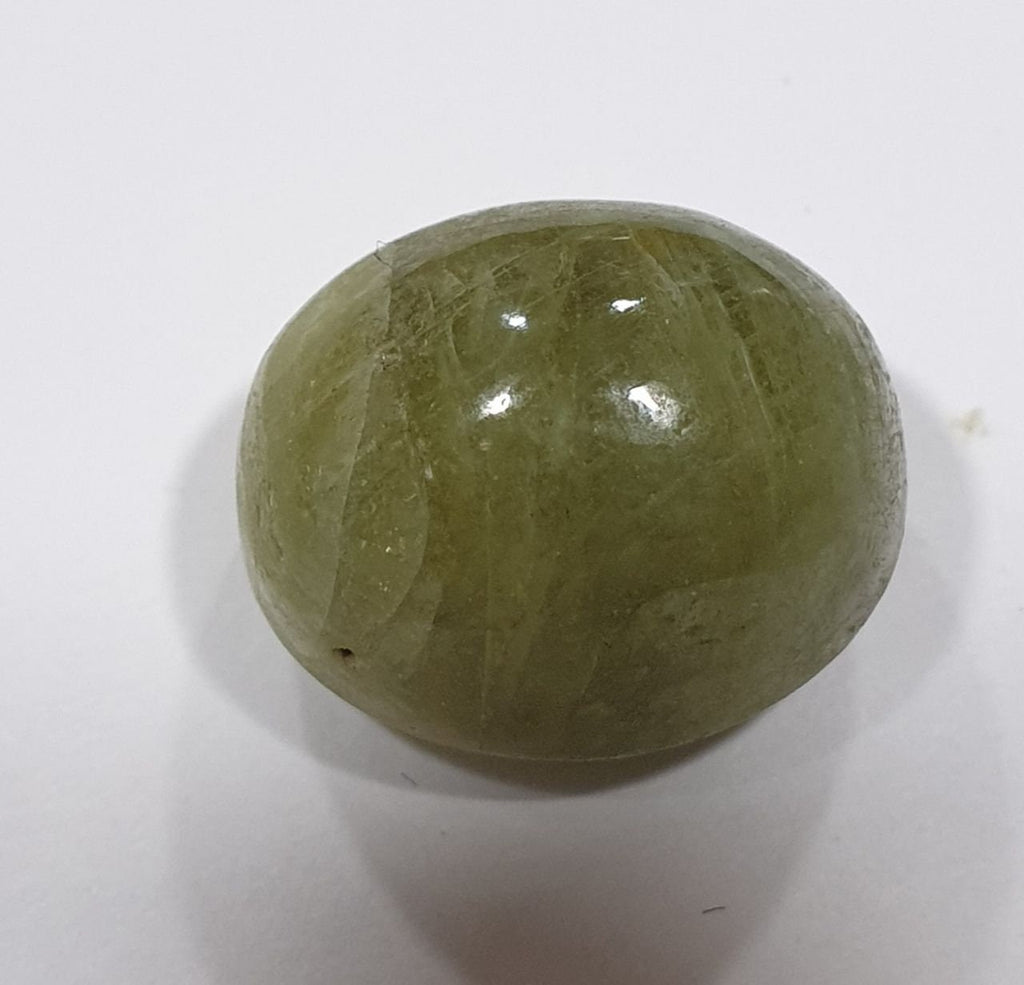 Green Sapphire Oval Cabochon 13.5x11.5mm.(14.7ct.).