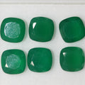 Lote de Ónix Verde Facetado Cuadrado de 9mm. (6 Piezas).- Piedras Preciosas al por Mayor Piedra Cortada de Máxima Calidad