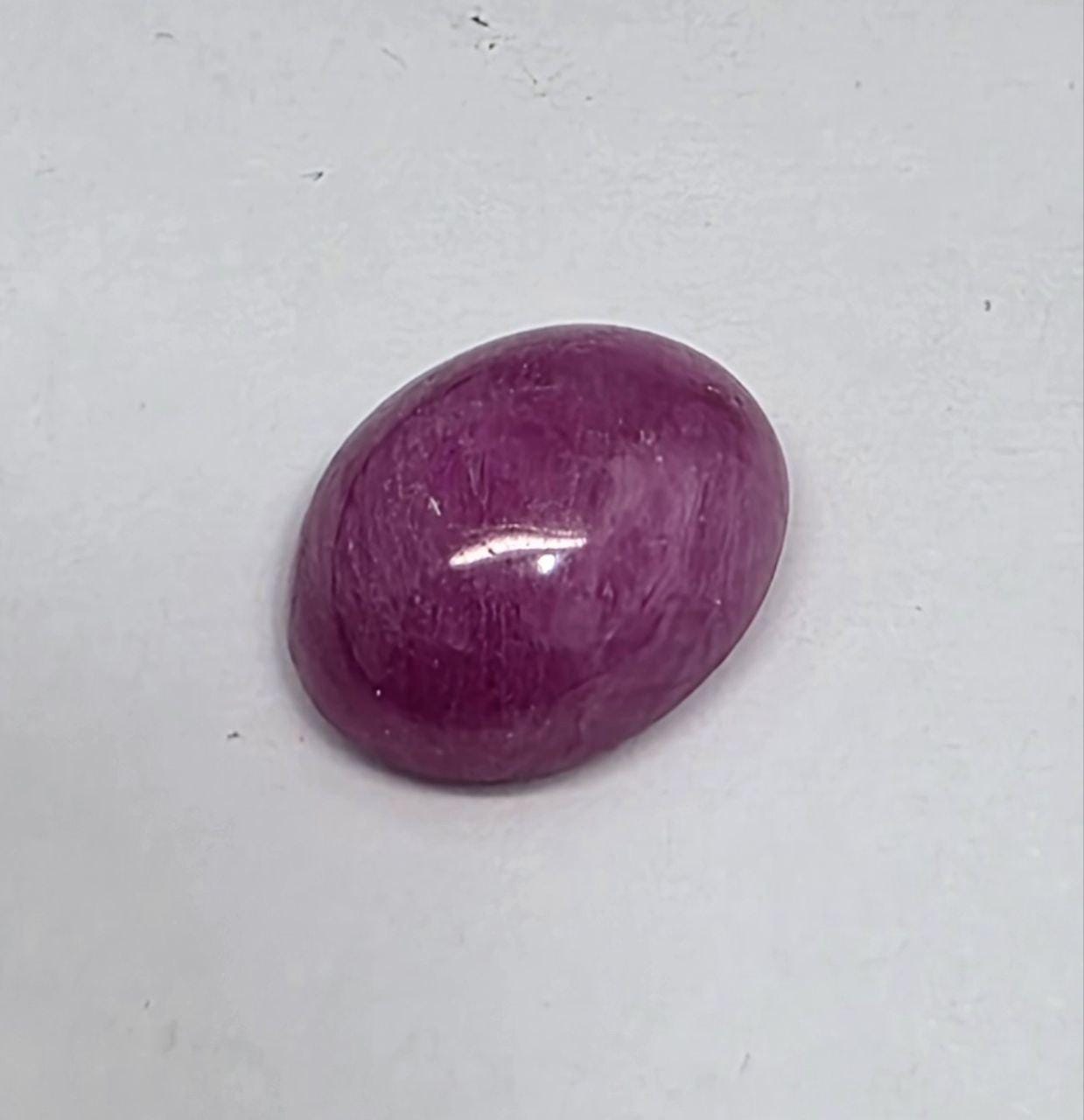 Natural  Pink Sapphire Oval Cabochon 9.7x7.8mm 3.3ct -Pink Sapphire Cab