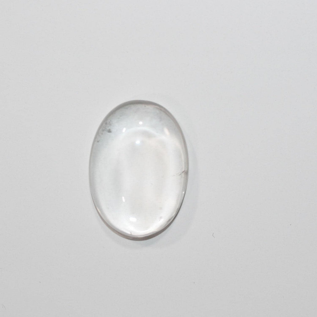 Rock Crystal Quartz Smooth Oval Cabochon 18x13mm. (4 Pieces).