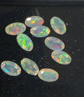 Lote de 10 piedras de ópalo blanco natural AAA de 5 x 3 mm, talla ovalada facetada - Lote al por mayor - Lotes de piedras preciosas - Gema sin tratar