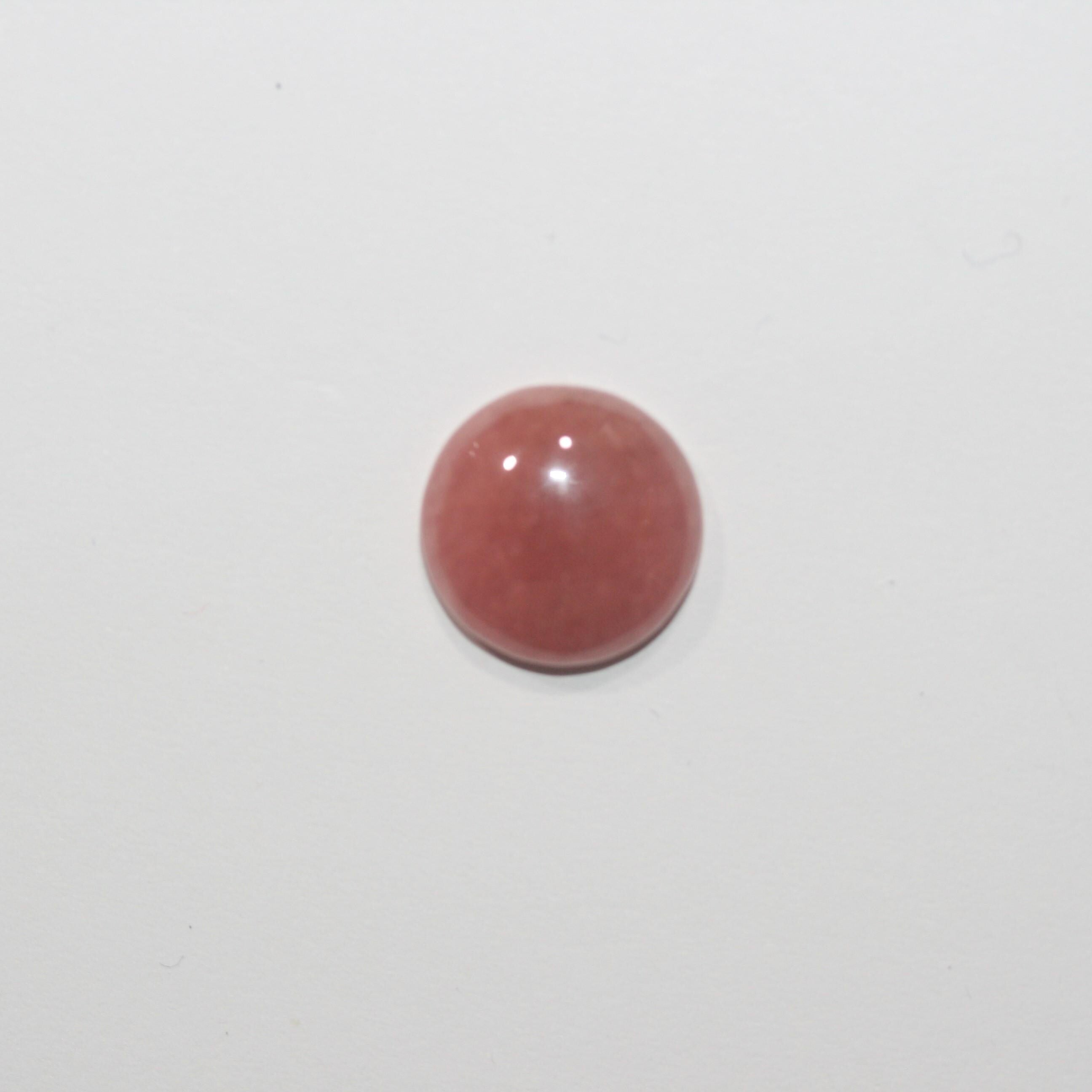 Rhodochrosite Round Cabochon 13.8mm. (9.91ct.) Top Quality Natural Gemstone Jewelry
