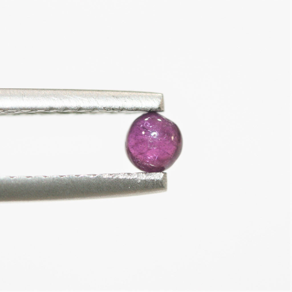 Ruby Smooth Round Cabochons Lot 3.5mm.- 10 Pieces