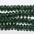 12" St Chrome Diopside Faceted Rondelle Beads 4x2mm.-Strand 34cm
