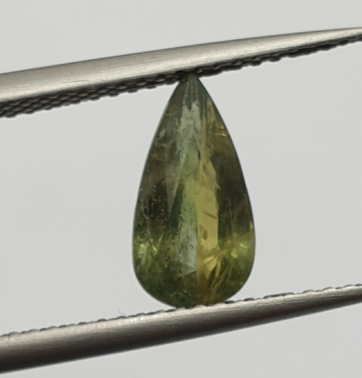 1 Pc Natural Rare Color Green  Sapphire  Drop 10.5x5.5mm 1.73 cts - Wholesale Gemstones- Natural Stones For Jewelry