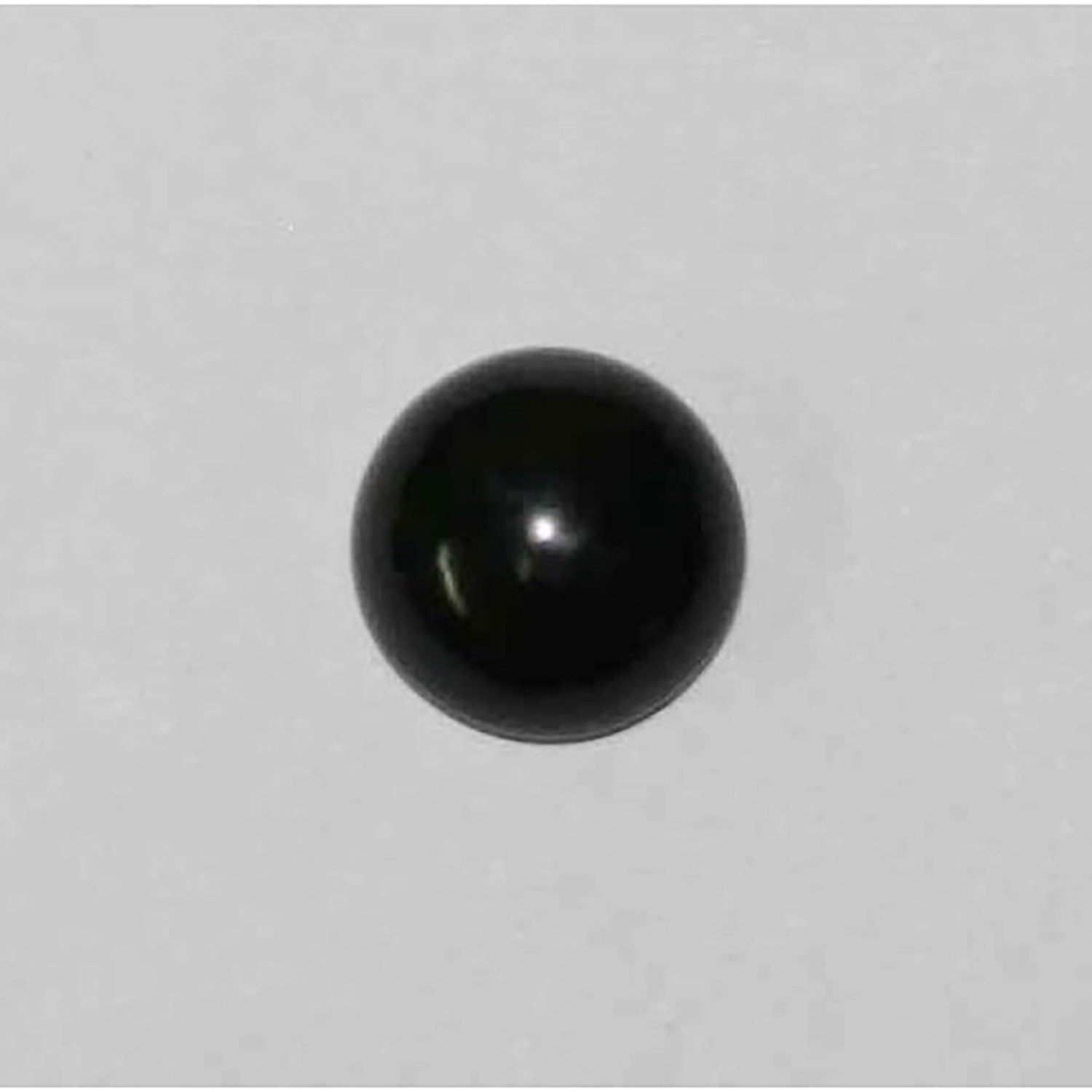 10Pcs Lot Jet Round Cabochon 8mm. (10 Pcs).
