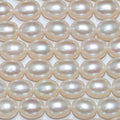 Perla de agua dulce ovalada de 14" (2,5-3 mm) - Hilo de 36 cm - Precios al por mayor de perlas naturales