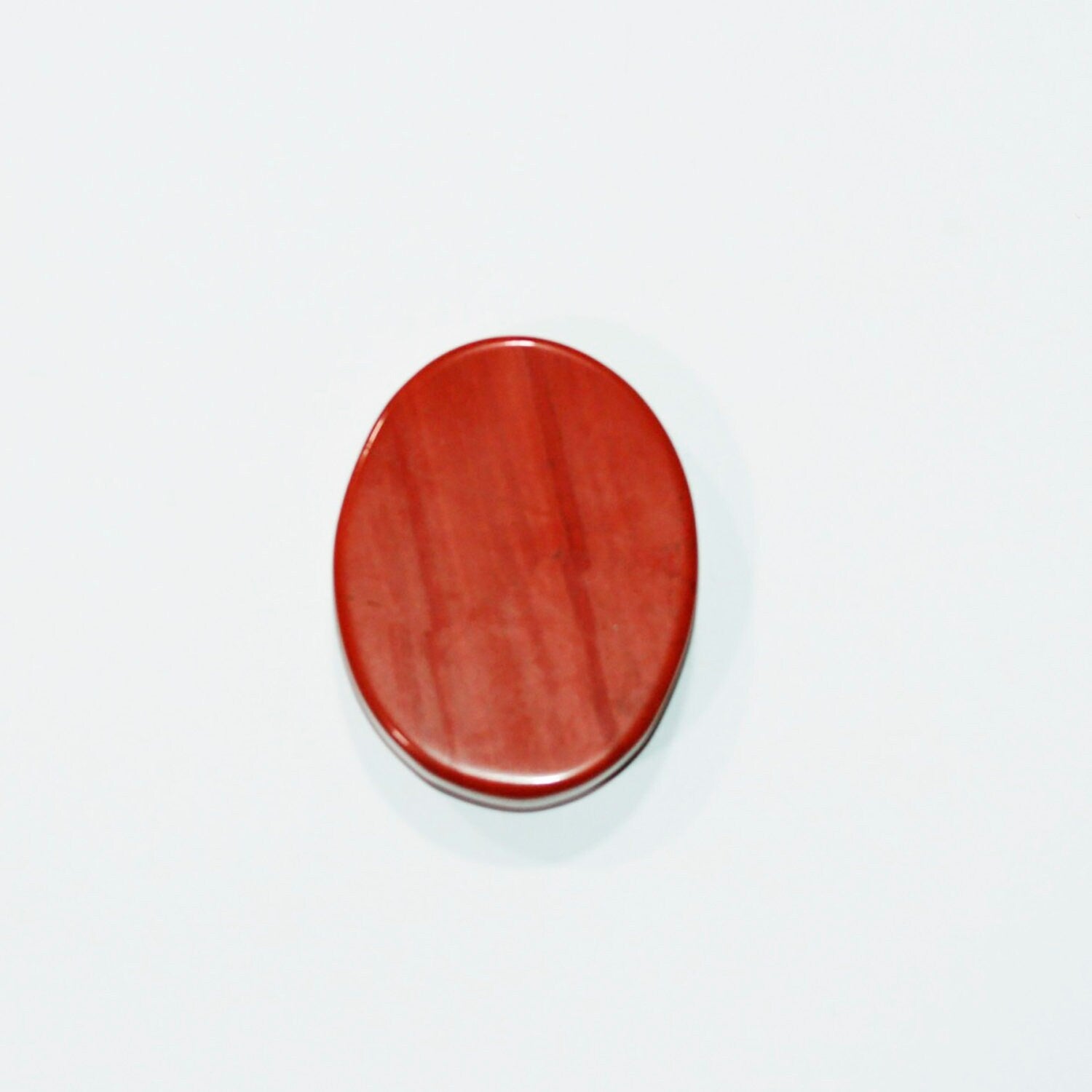 1 Pcs Red Jasper Flat Oval Cabochon 50x35mm. (1 pcs).