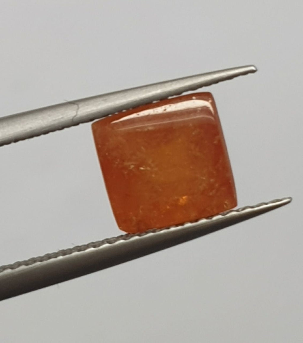Grenat Spessartine Cabochon Coussin 7mm (2,86ct.).