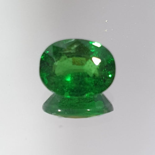 1.1ct Tsavorite Garnet Oval  Cut  7x5.5mm -Green Garnet  Wholesale - Natural Green Garnet Wholesale- From Tanzania