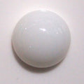 Lote de 6 cabujones redondos de ágata blanca de 12 mm. 6 unidades.