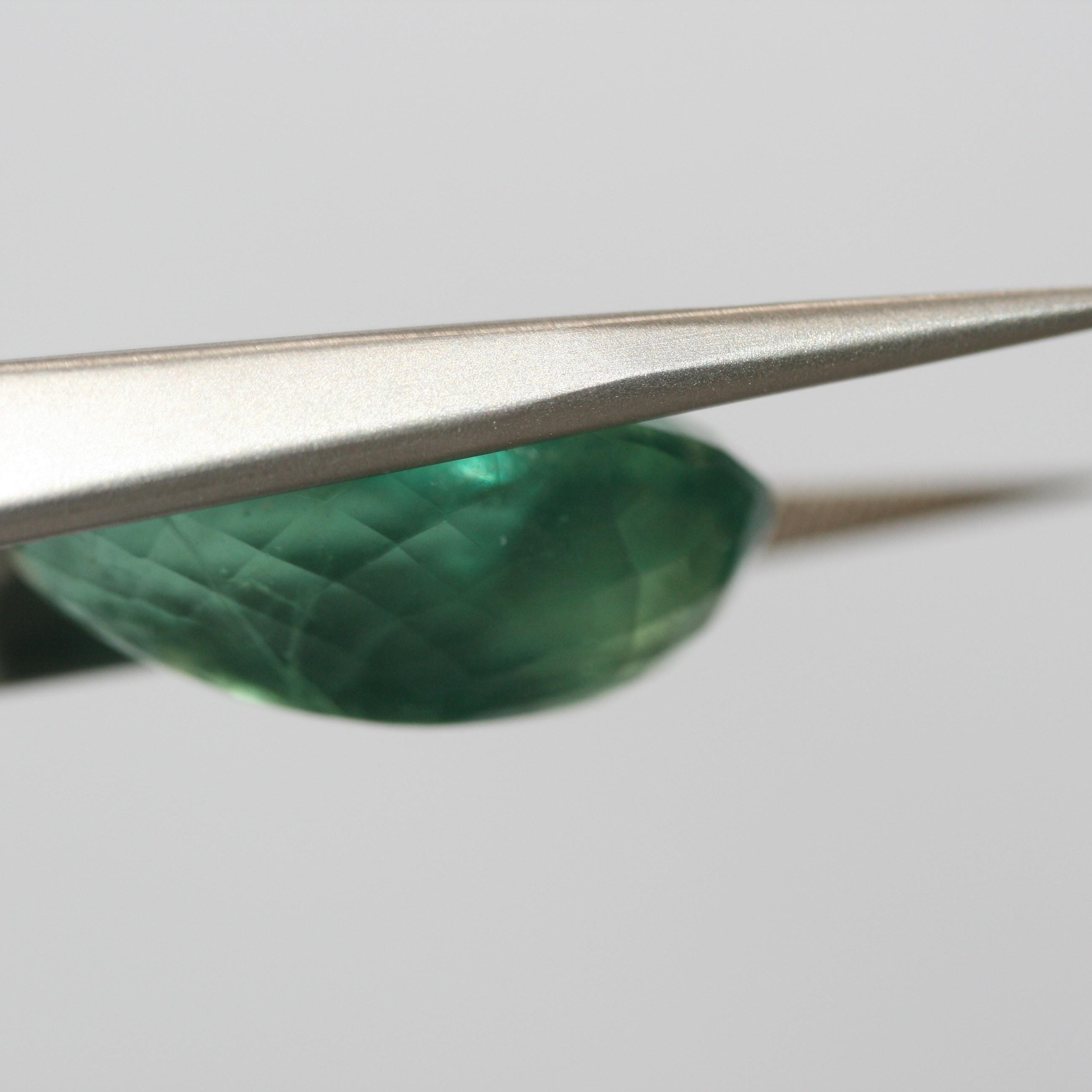 Natural Big Bluish Green Fluorite Oval 27.2x16.5x11.3mm 39.93ct- Natural Untreated Gems- Natural Crystal- One Of A kind Museum Piece