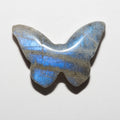 Pendentif papillon en labradorite, environ 18 x 12 mm