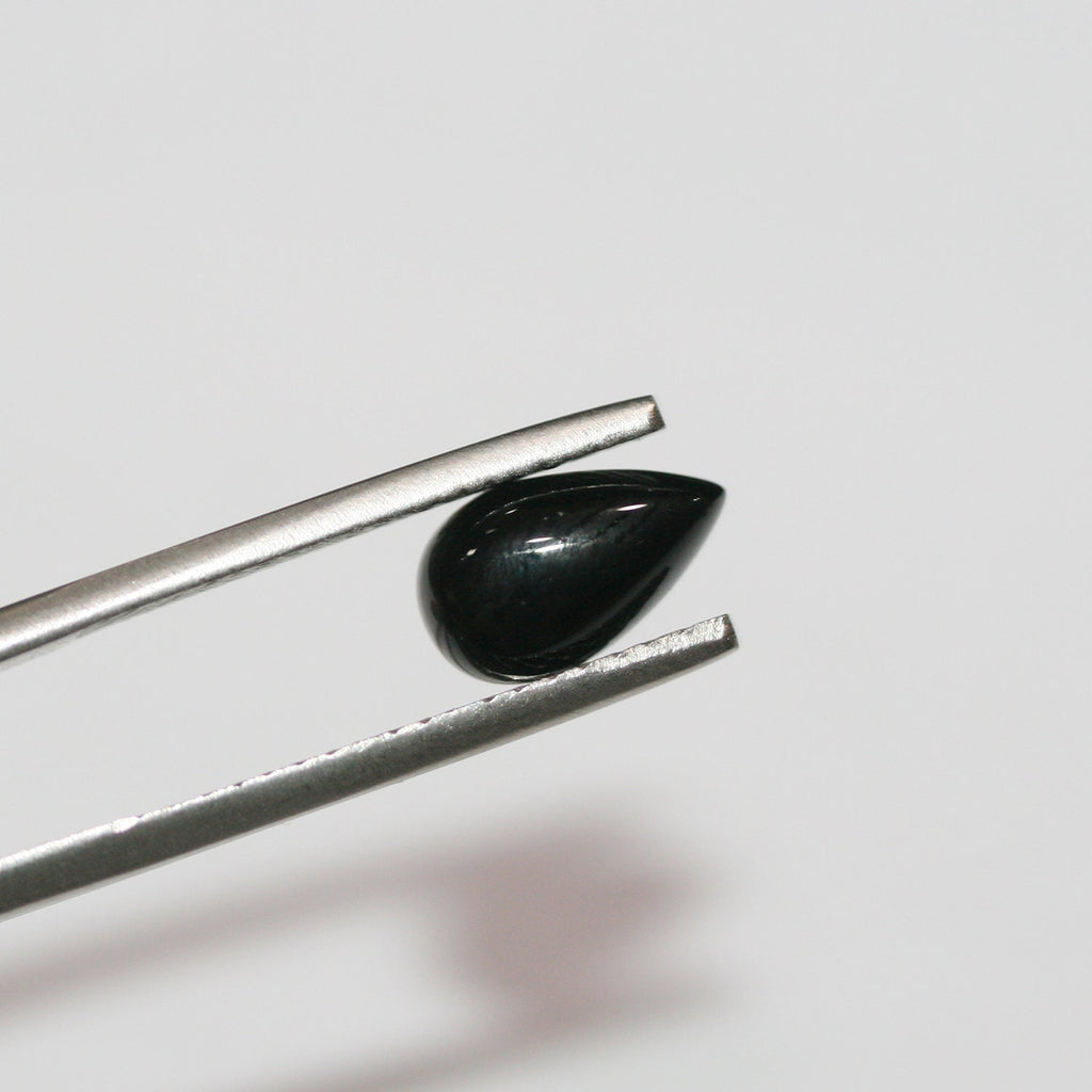 10 Pcs Lot  Onyx Smooth Drop Cabochon 10x6mm.( 10 Pcs )