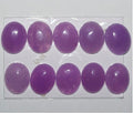 10Pcs Lot  Dyed  Purple Jade Oval Cabochon ( 10 Pcs ) 22x18mm