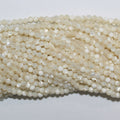 14" St MOP Faceted Round Beads 3mm.-Strand 38cm.