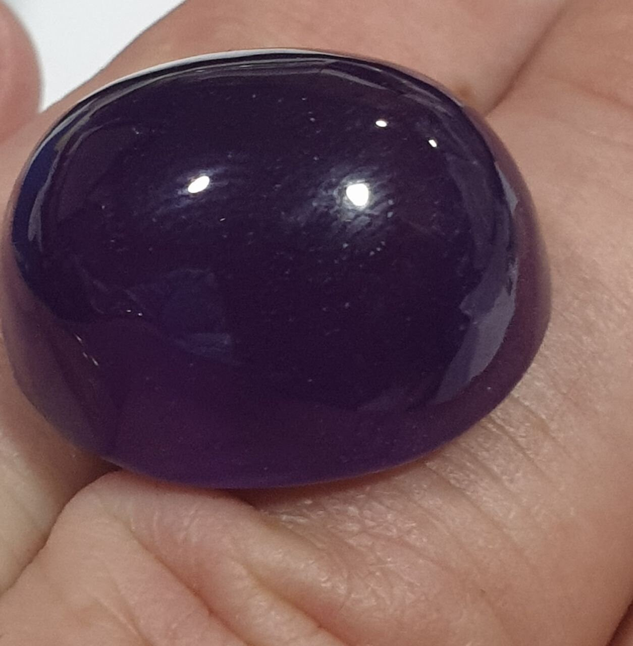 Burma Jade Purple Cabochon 35ct 21.95x17.7mm- Genuine Gems- Jewelry Supplies- Purple Jade